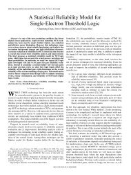 A Statistical Reliability Model for Single-Electron ... - IEEE Xplore