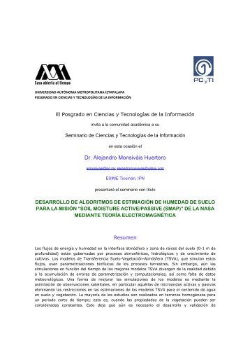 Dr. Alejandro MonsivÃ¡is Huertero - Posgrado en Ciencias y ...