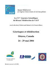 Table des matiÃ¨res - Agence Universitaire de la Francophonie - AUF