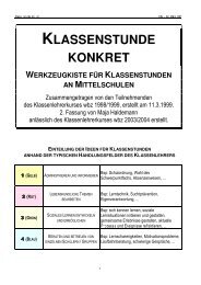 KLASSENSTUNDE KONKRET - Luzern