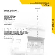 Buku Panduan Akademik - FTMK - UTeM