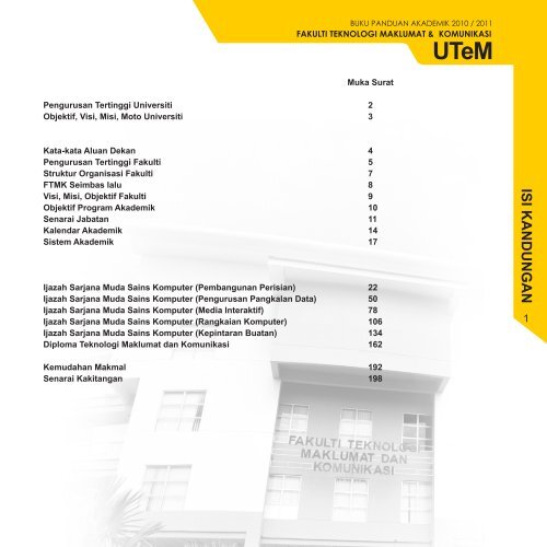 Unit Kompetensi Siswazah, Akademik UKM - Panduan Log Masuk Sistem