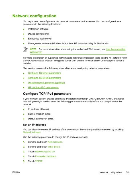 HP LaserJet M3027/M3035 MFP User Guide - ENWW - Unik