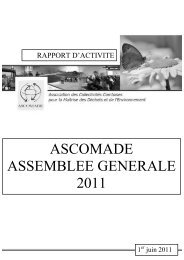 ASCOMADE ASSEMBLEE GENERALE 2011