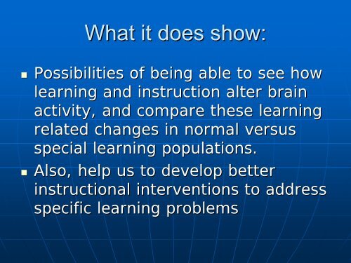 Education and the Brain: A Bridge Too Far John T. Bruer - Fordham ...