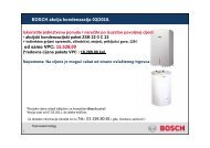 BOSCH akcija kondenzacija 03/2010. od samo VPC: 15.528,00