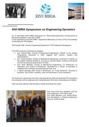 KIVI NIRIA Symposium on Engineering Dynamics