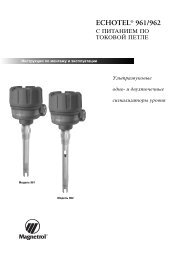 Echotel 961-962 (loop powered) RU51-648 - Magnetrol International