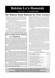 LH Bulletin 3 English - La'o Hamutuk