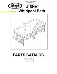 J-SHA Whirlpool Bath PARTS CATALOG - Guillens.com