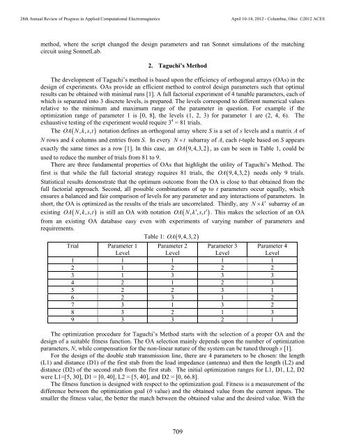 Optimization of a Microstrip Matching Circuit at ... - Sonnet Software
