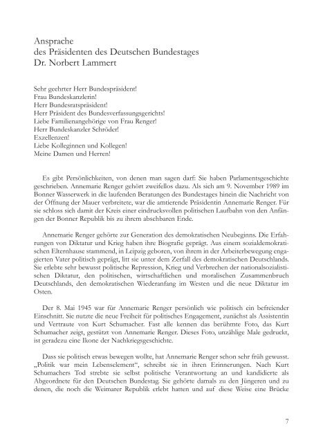 Dr. h. c. Annemarie Renger - Mitmischen.de