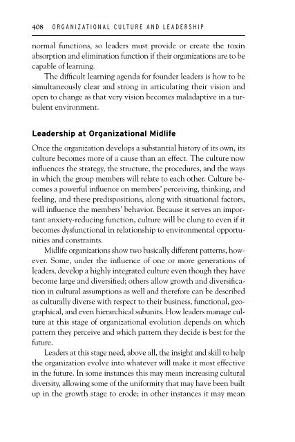 ORGANIZATIONAL CULTURE Organizational Culture and Leadership, 3rd Edition