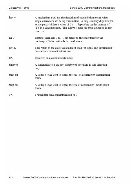 Series 2000 Communications Handbook - Soliton