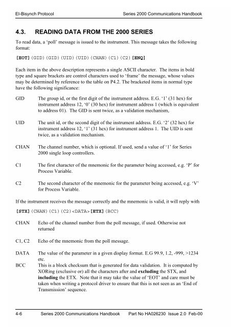 Series 2000 Communications Handbook - Soliton