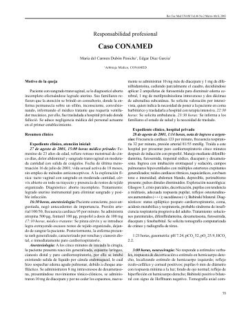 Caso CONAMED - E-journal - UNAM