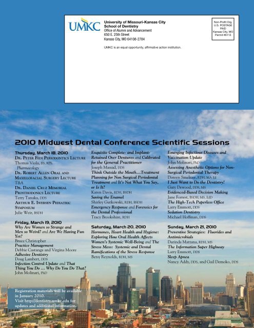 2010 Midwest Dental Conference Scientific Sessions