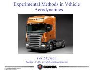 Experimental Methods in Vehicle Aerodynamics - KTH Mechanics