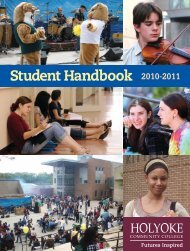 Student Handbook 2010-2011 - Holyoke Community College