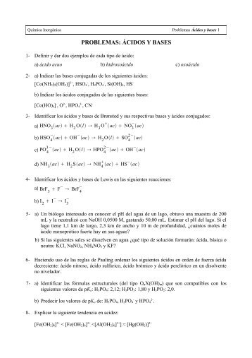 Problemas Ã¡cido-base