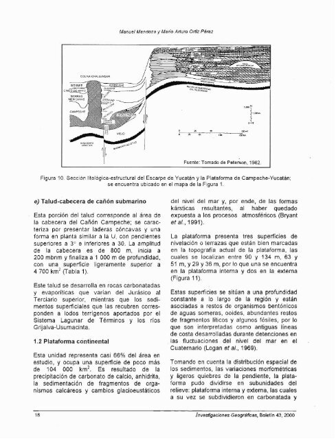 Caracterización geornorfológica del talud y la plataforma ...