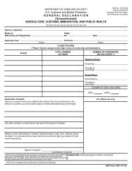 CBP Form 7507 - Forms