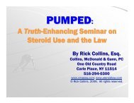 PUMPED: A Truth-enhancing Seminar on Steroid Use and the Law ...