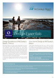 McCauley's Beach Design Guidelines - Stockland