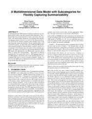 A Multidimensional Data Model with Subcategories for Flexibly ...