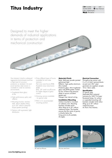 Thorn industrial lighting deals