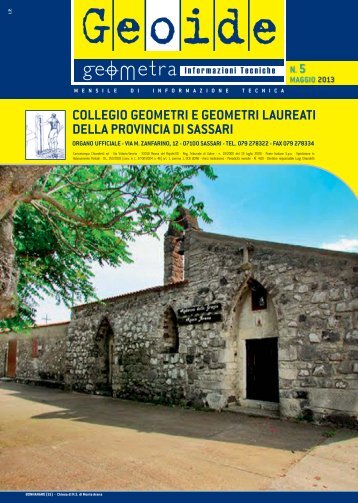 Maggio 2013 - Collegio dei Geometri della provincia di Sassari