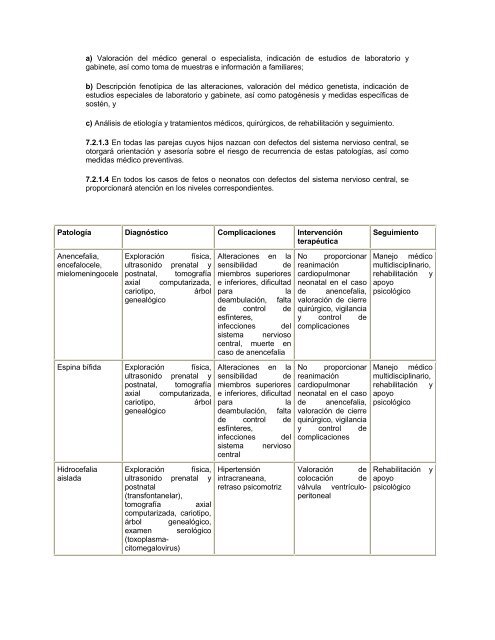 NOM-034-SSA2-2002, para la prevenciÃ³n y control de los defectos ...