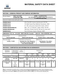 chemstar high calcium hydrated lime