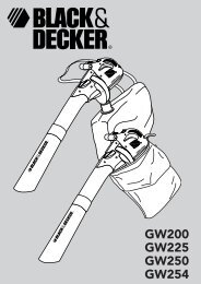 GW200 GW225 GW250 GW254 - DeWalt