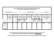 Monthly Substance Abuse Screening & Assessment Activity Report ...