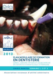 plan modulaire de formation en dentisterie - AFVAC