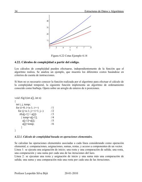 Cap. 4 Complejidad temporal de algoritmos - Inicio