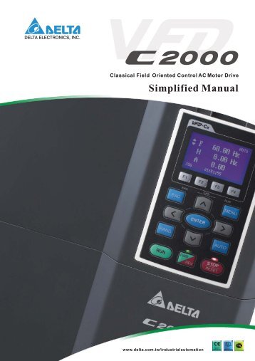 Delta VFD-C2000 simplified manual