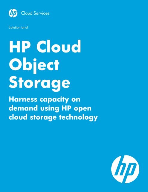 HP Cloud Object Storage