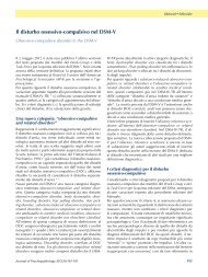 Il disturbo ossessivo-compulsivo nel DSM-V - Journal of ...