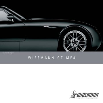 WIESMANN GT MF4 - Unfall-Service GmbH