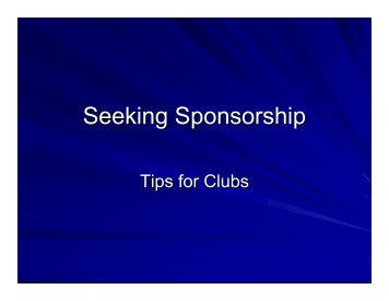 Seeking Sponsorship - Manawatu Rugby