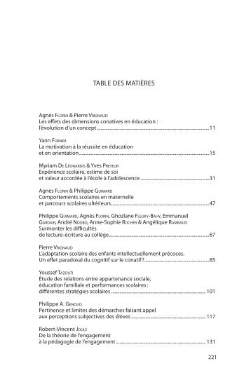 Table des matières (Fichier pdf, 32 Ko)
