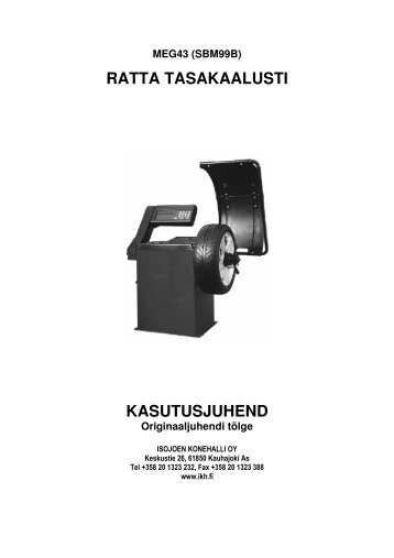 MEG43 (SBM99B) RATTA TASAKAALUSTI KASUTUSJUHEND ...