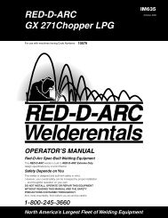 GX271 LPG - Red-D-Arc