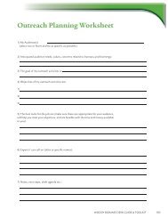 Outreach Planning Worksheet