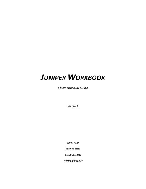 Juniper Lab Workbook V4 Jan172013