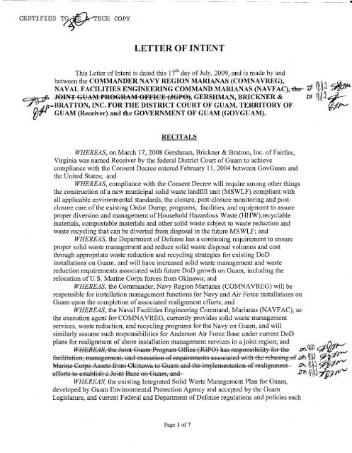 Executed Letter