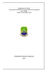 KU APBD - Pemerintah Kota Bekasi