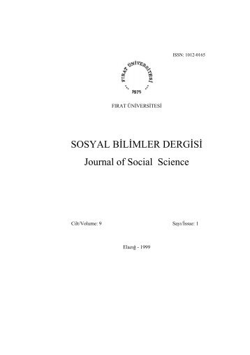 sayÄ±:1 - Portal - FÄ±rat Ãniversitesi